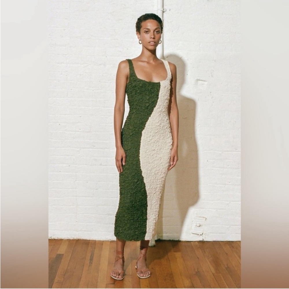 NWOT Mara Hoffman FULL CIRCLE SLOAN Popcorn DRESS  Sz M - Picture 2 of 9